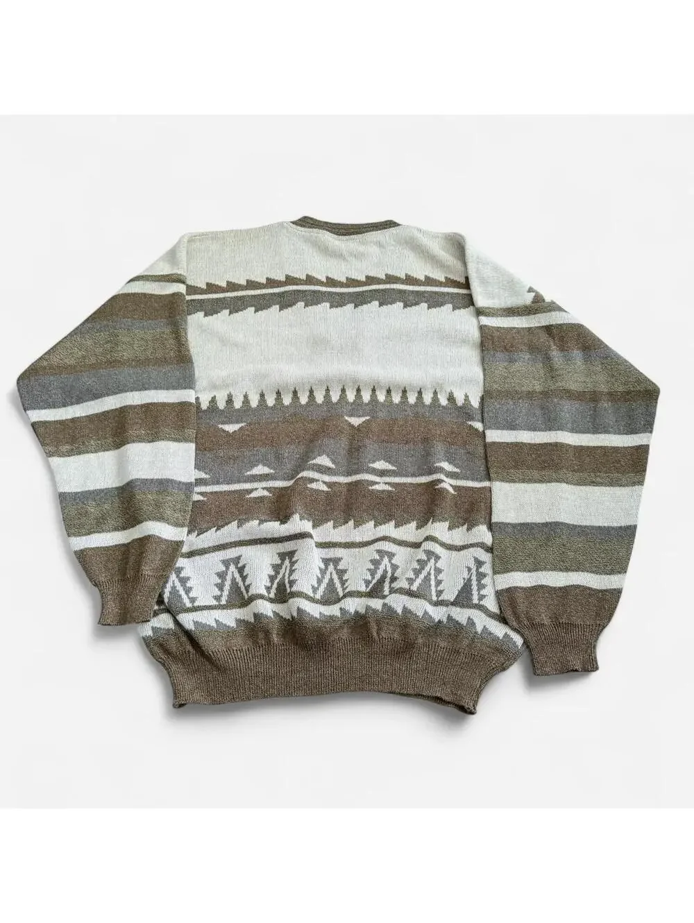 Vintage 80s Geometric Print Sweater